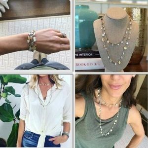 Stella and dot setta medallion necklace